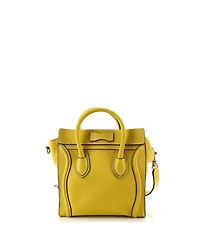 Pre-Owned Celine Nano Luggage Bag Grainy Leather