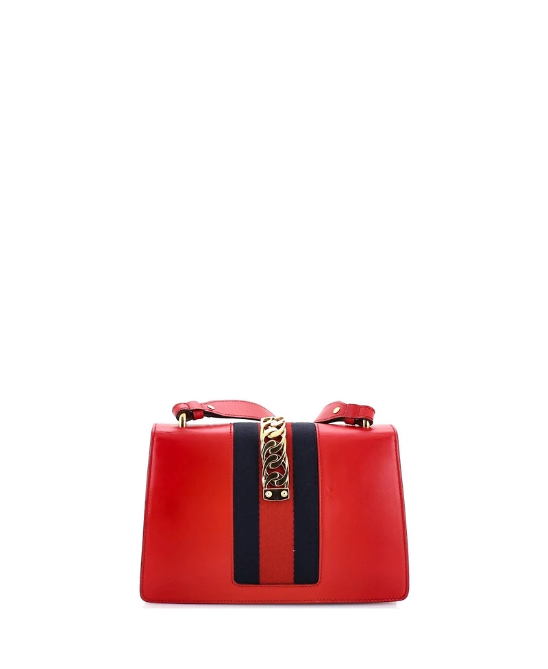 Pre-Owned Gucci Small Sylvie Shoulder Bag Leather