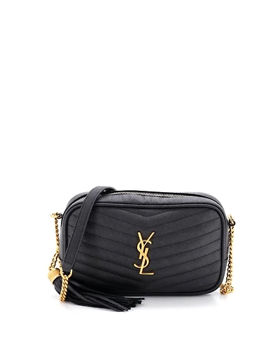 Pre-Owned Saint Laurent Mini LouLou Crossbody Bag Matelasse Chevron Leather