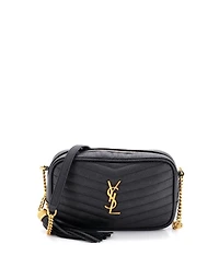 Pre-Owned Saint Laurent Mini LouLou Crossbody Bag Matelasse Chevron Leather