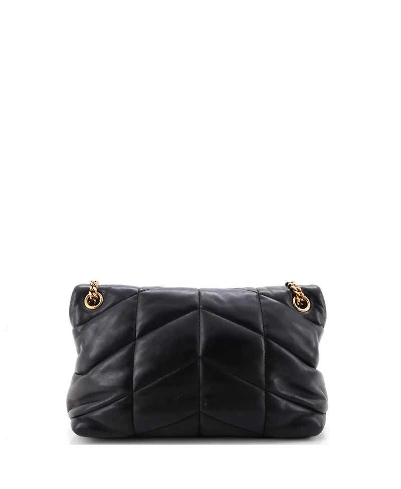 Pre-Owned Saint Laurent Small Loulou Puffer Shoulder Bag Quilted Leather
