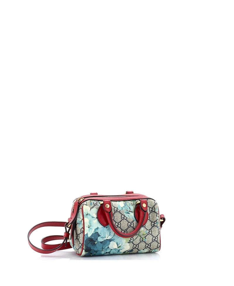 Pre-Owned Gucci Nano Convertible Boston Bag Blooms Print Gg Coated Canvas