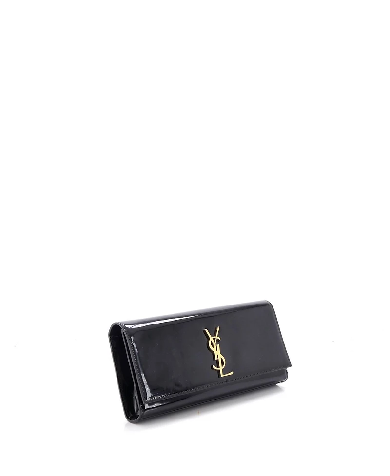 Pre-Owned Saint Laurent Long Classic Monogram Clutch Patent