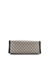 Pre-Owned Gucci Medium Padlock Chain Tote Gg Coated Canvas with Leather