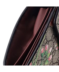 Pre-Owned Gucci Small Dionysus Chain Wallet Blooms Print Gg Coated Canvas