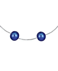 Bling Jewelry Tin Cup Style 8MM Freshwater Cultured Pearl Station Bracelet.