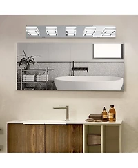 Busdays Inch Modern Light Led Vanity Light Square Acrylic Lampshades Wall Mount Fixture for Bathroom Mirror Lighting