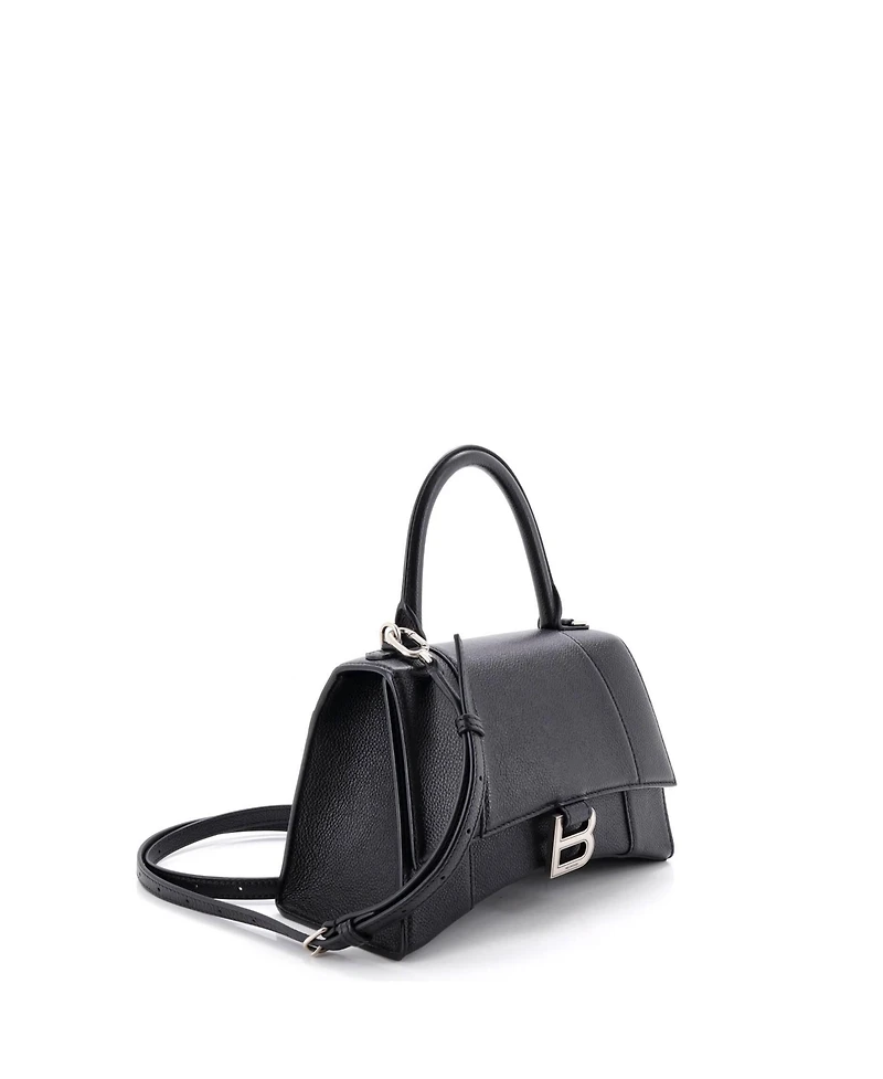 Pre-Owned Balenciaga Small Hourglass Top Handle Bag Leather