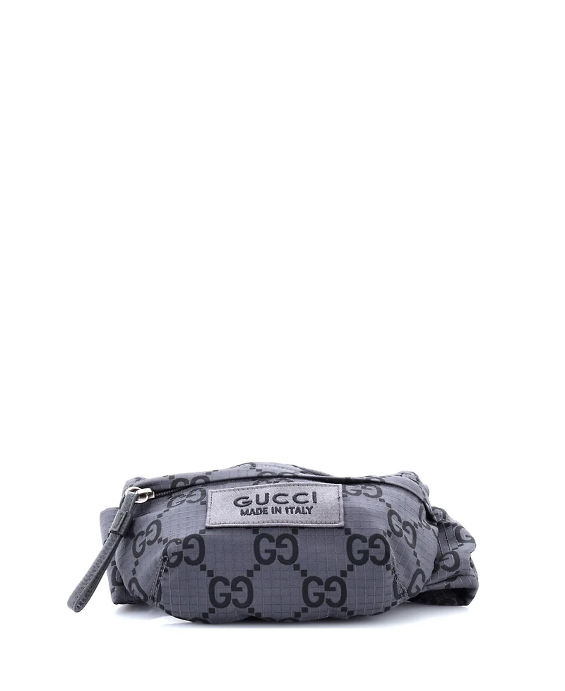 Pre-Owned Gucci Ripstop Belt Bag Gg Nylon and Leather