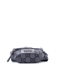 Pre-Owned Gucci Ripstop Belt Bag Gg Nylon and Leather