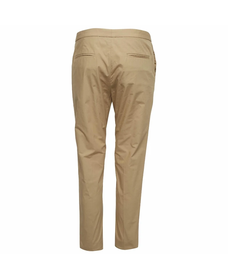 Pre-Owned Marni Women's Camel Cotton Skinny Trousers