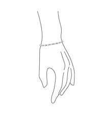 Bling Jewelry Solitaire Round Created Opal Tennis Bracelet Sterling Silver