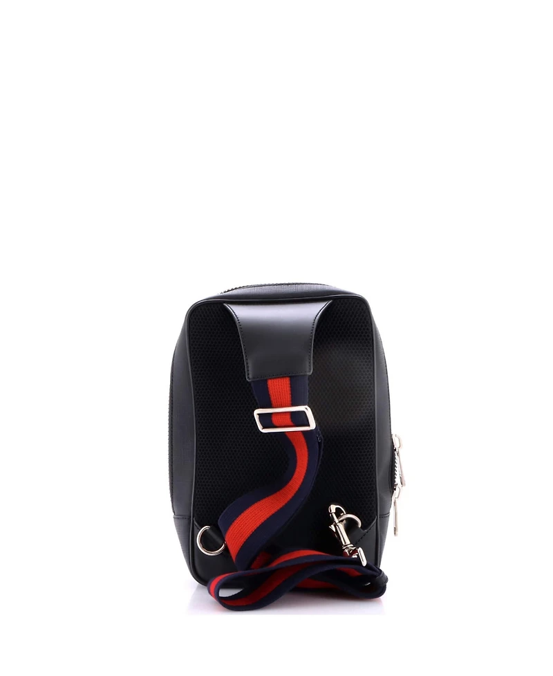 Pre-Owned Gucci Small Soft Zip Sling Bag Gg Coated Canvas