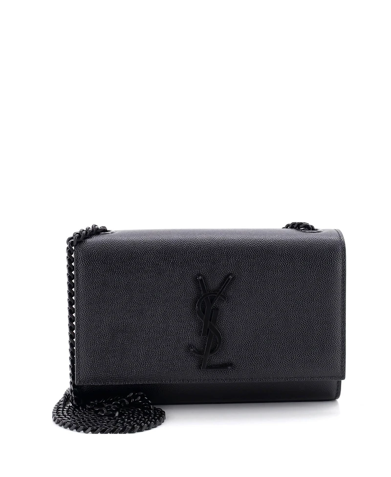 Pre-Owned Saint Laurent Classic Monogram Crossbody Bag Grainy Leather