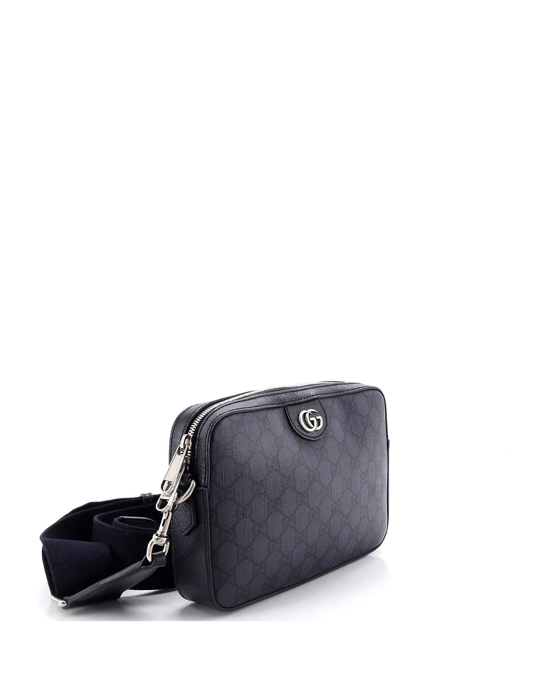 Pre-Owned Gucci Small Ophidia Zip Wristlet Shoulder Bag Gg Coated Canvas