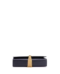 Pre-Owned Saint Laurent Medium Classic Monogram Tassel Crossbody Bag Leather