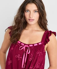 State of Day Women's Ruffled Flannel Chemise, Macy's Exclusive