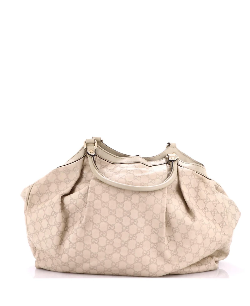 Pre-Owned Gucci Large Sukey Tote Guccissima Leather