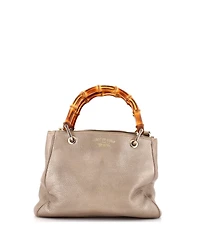 Pre-Owned Gucci Small Bamboo Shopper Tote Leather