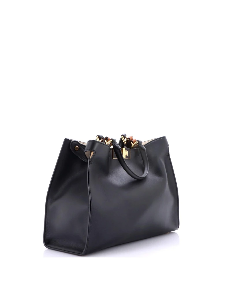 Pre-Owned Fendi Small Peekaboo X-Tote Leather