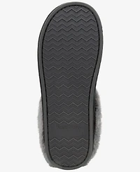 State of Day Women's Boxed Faux-Fur-Collar Clog Slippers, Macy's Exclusive