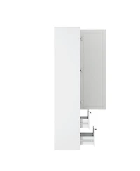 Streamdale Furniture Tall Freestanding Kitchen Pantry Cabinet with One Door and Two Drawers