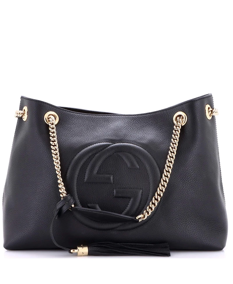 Pre-Owned Gucci Medium Soho Chain Strap Shoulder Bag Leather