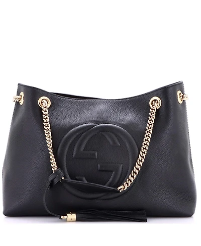 Pre-Owned Gucci Medium Soho Chain Strap Shoulder Bag Leather