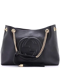 Pre-Owned Gucci Medium Soho Chain Strap Shoulder Bag Leather