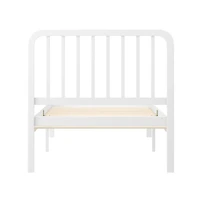 Platform Bed Frame with Wood Slat Headboard and Foundation