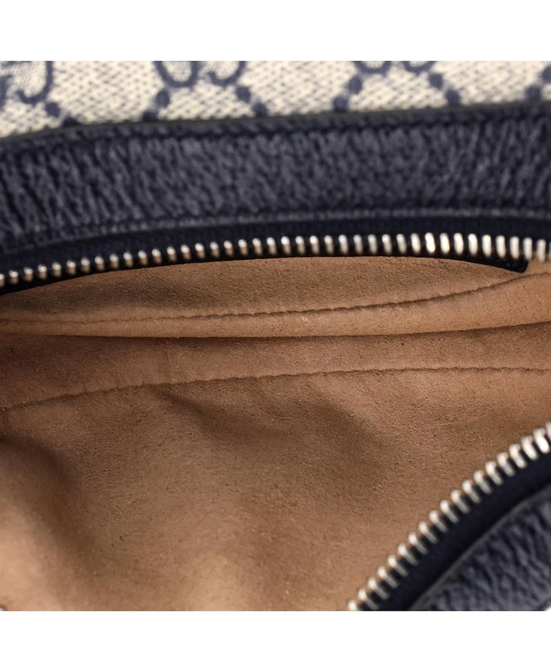 Pre-Owned Gucci Mini Ophidia Half Moon Bag Gg Coated Canvas