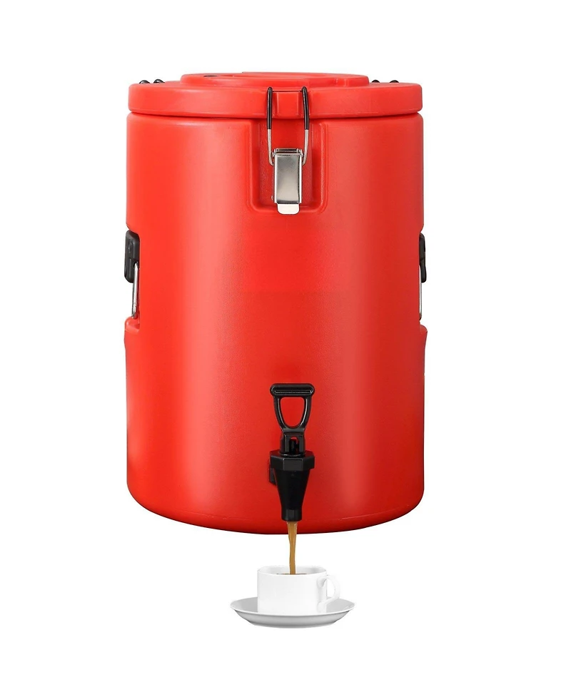Cozito Stainless Steel Insulated Beverage Dispenser, 4.5 gal Thermal Drink Server with Spigot