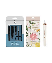 Pursonic The Ultimate Professional Nail Care Duo 4-Piece Precision Trimming Set and Professional Manicure and Pedicure Kit