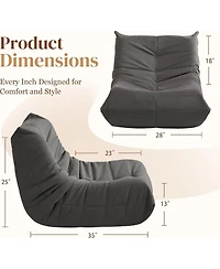 Streamdale Furniture Luxury Microfiber Accent Chair with Button-Tufted Detail
