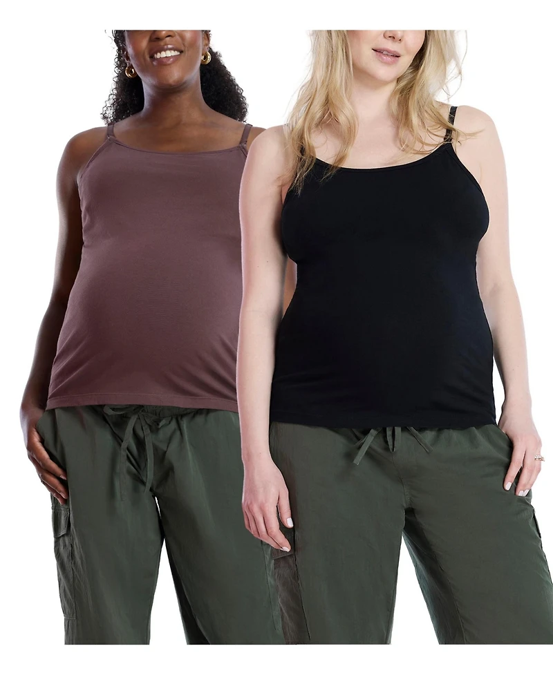 Motherhood Maternity Women's Clip Down Nursing Tank Top Cami