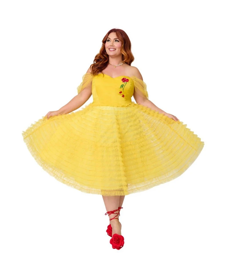 Unique Vintage Plus Mesh Tulle Belle Swing Dress