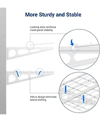 Fleximounts 4-Pack 2x4ft 24-inch-by-48-inch Wall Shelf Garage Storage Rack