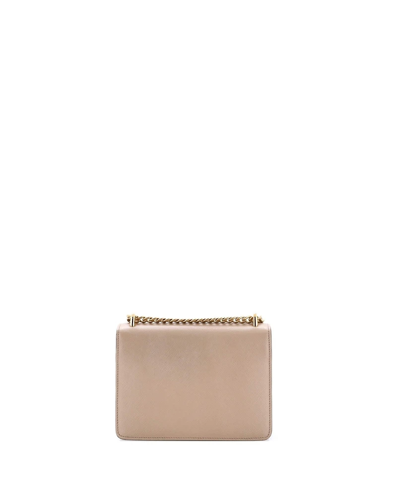 Pre-Owned Prada Small Envelope Flap Chain Shoulder bag Saffiano Leather
