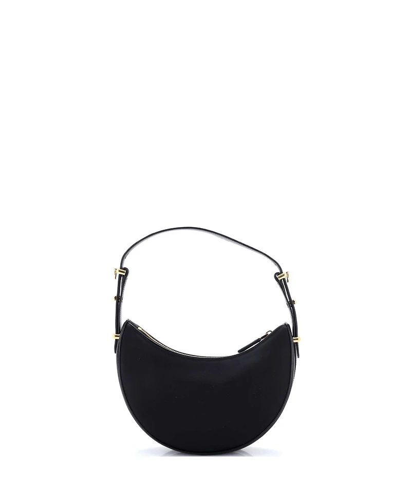 Pre-Owned Prada Small Arque Half Moon Hobo Tessuto