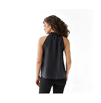 Reistor Women's Halter Hemp Neck Top
