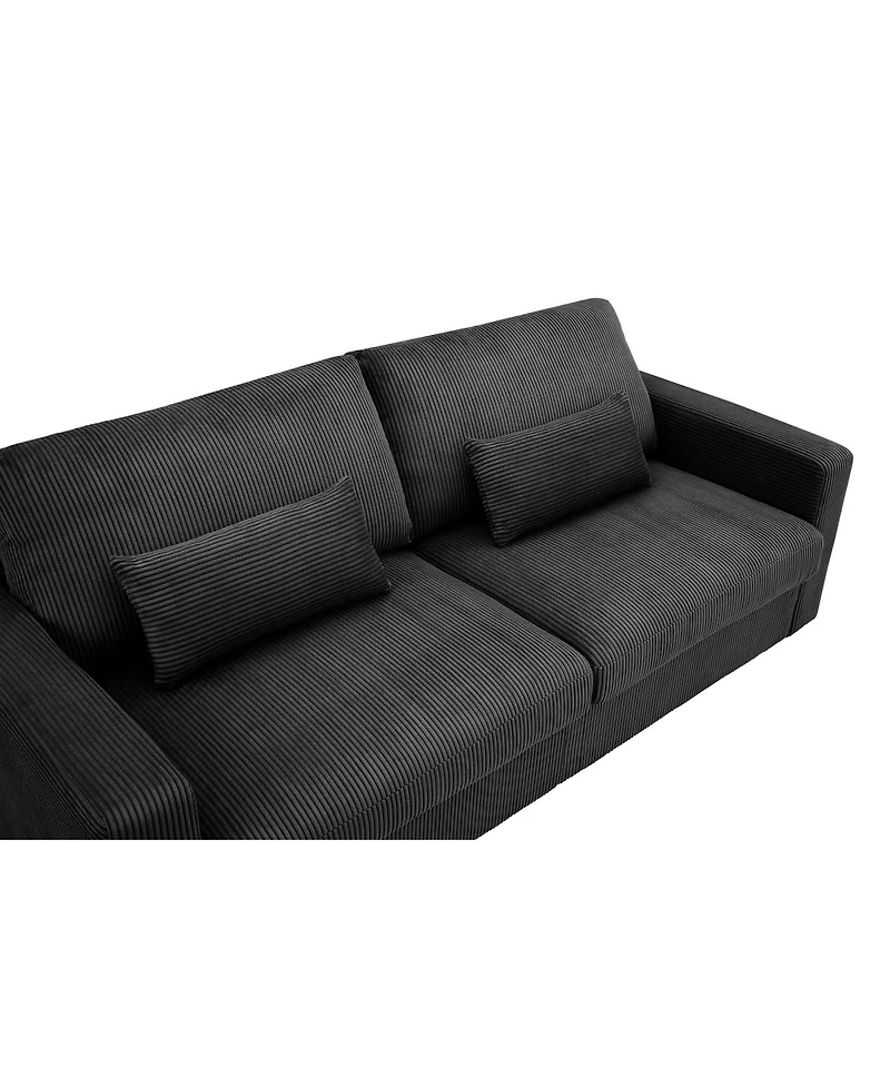 Streamdale Furniture Modern Loveseat Sofa with Removable Cover and Solid Wood Frame
