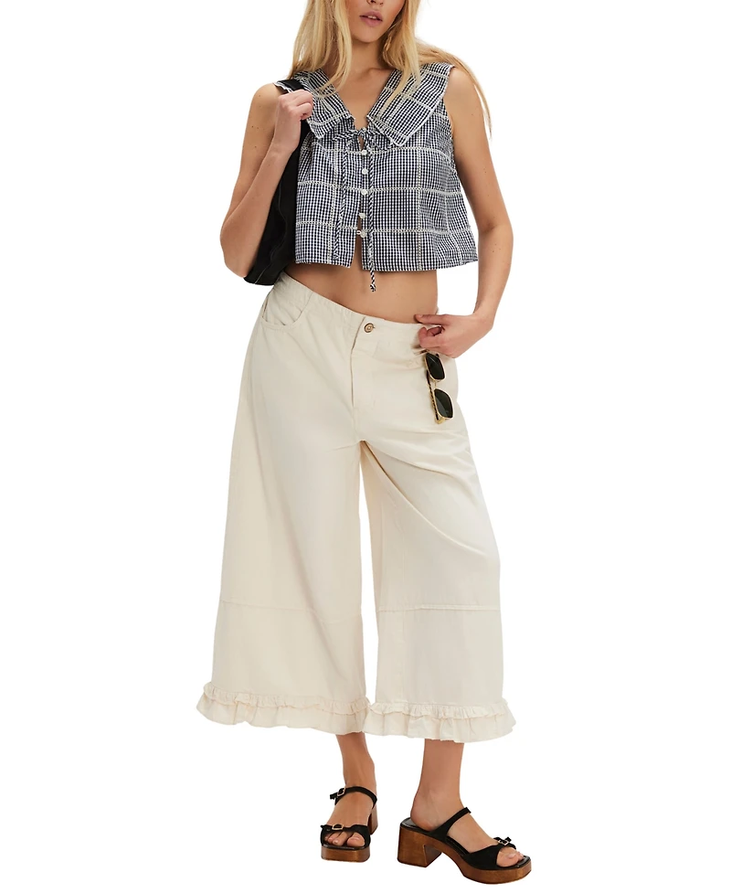 Free People Women's Cotton Waiting For Me Top