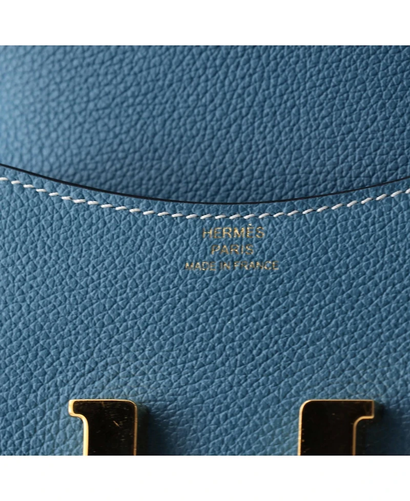 Pre-Owned Hermes Constance Slim Wallet Evercolor