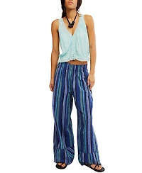 Free People Women's Days End Solar Stripe Wide-Leg Pants