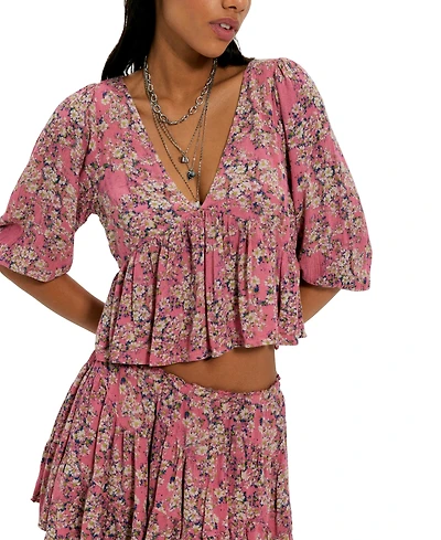 Free People Women's Perishing Printed Top & Skirt, 2-Piece Set