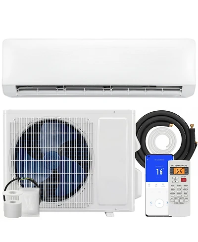 Homcom 18000 Btu Mini Split Air Conditioner, 22 SEER2 Wifi Enabled Ac Unit