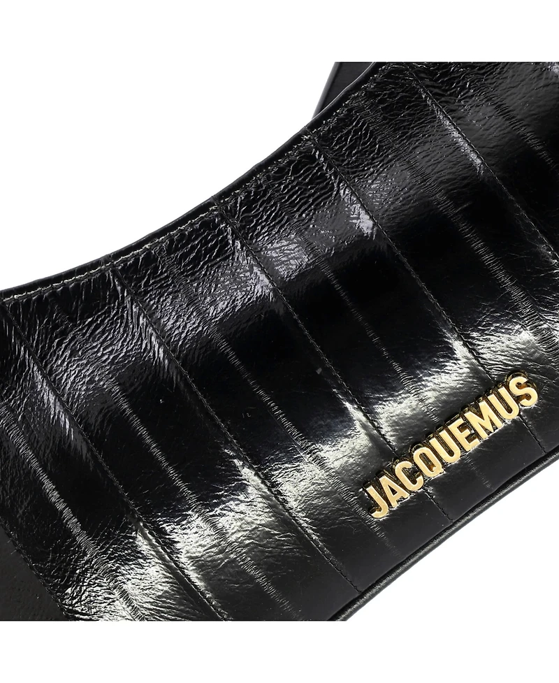 Pre-Owned Jacquemus Le Bisou Perle Shoulder Bag Eel Skin