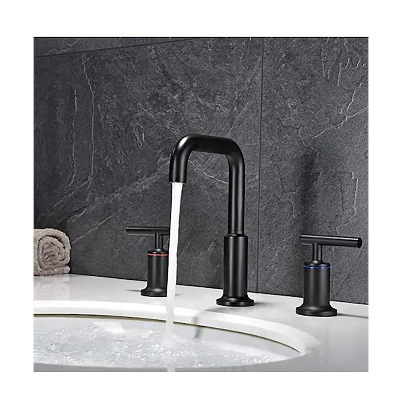 Phying Widespread Bathroom Sink Faucet with With Cupc Water Supply Hose and Cartridge