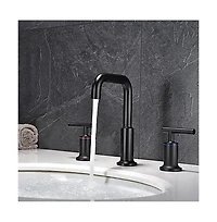 Phying Widespread Bathroom Sink Faucet with With Cupc Water Supply Hose and Cartridge