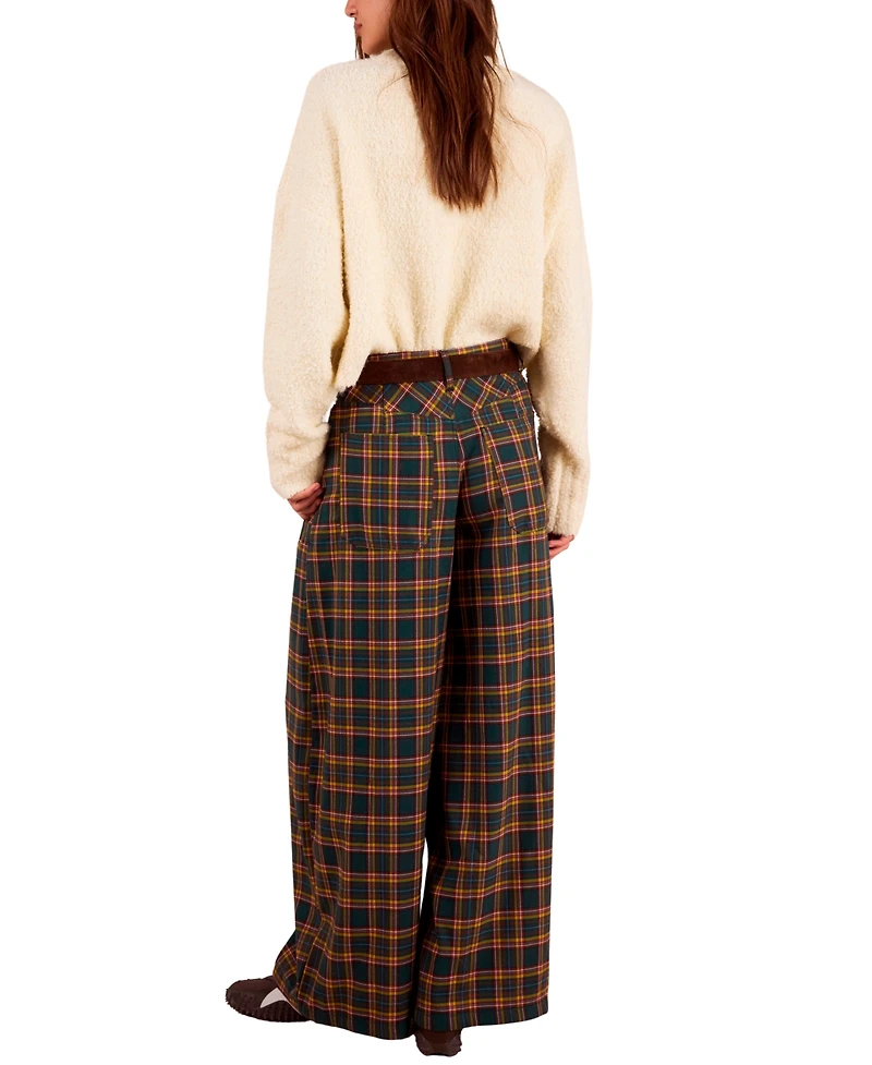 Free People Women's About It Baggy Wide-Leg Trousers